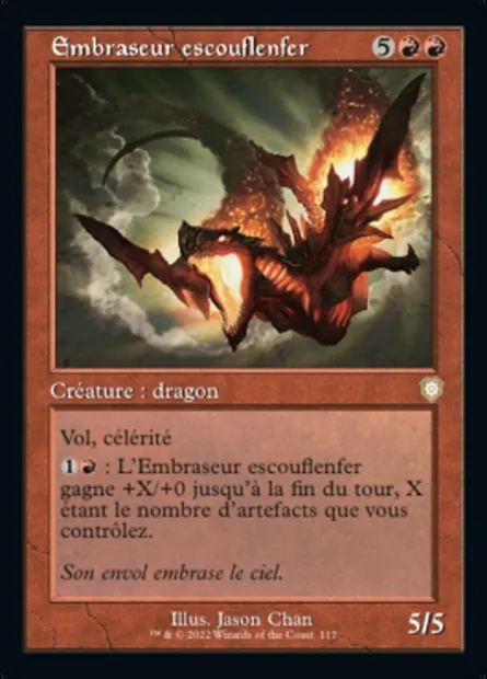 Embraseur escouflenfer, carte Magic BRC 117 — extension The Brothers' War Commander