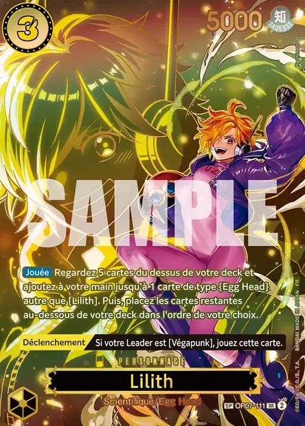 Lilith, carte One Piece OP07-111 — extension 500 YEARS IN THE FUTURE