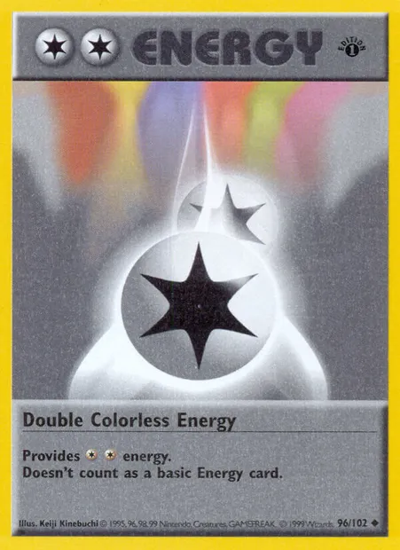 Double Colorless Energy, Pokémon card BS 96 — Base Set set
