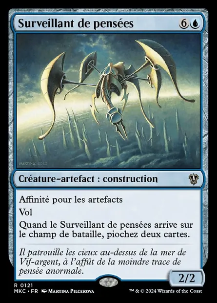 Surveillant de pensées, carte Magic MKC 121 — extension Murders at Karlov Manor Commander