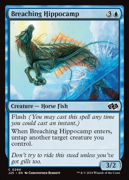 Breaching Hippocamp, Magic card J25 290 — Foundations Jumpstart set