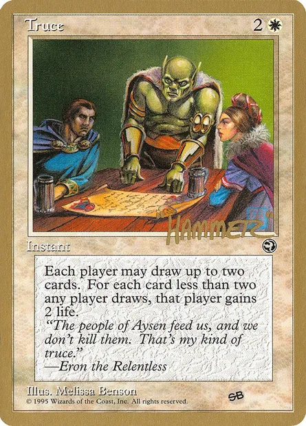 Truce, Magic card PTC shr20sb — Pro Tour Collector Set set