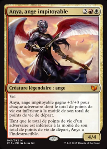 Anya, ange impitoyable, carte Magic C15 41 — extension Commander 2015