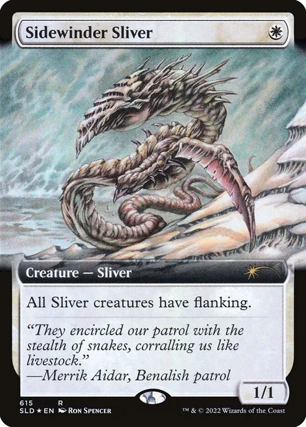 Sidewinder Sliver, Magic card SLD 615 — Secret Lair Drop set