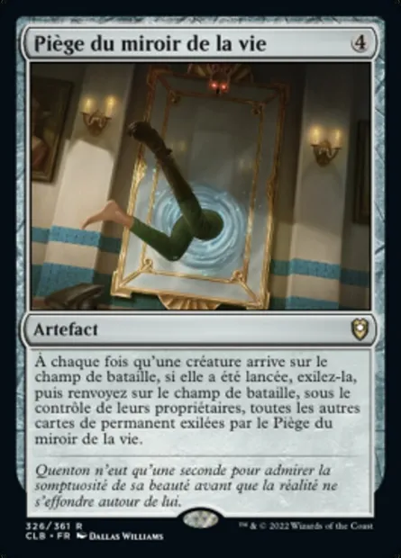 Piège du miroir de la vie, carte Magic CLB 326 — extension Commander Légendes : la bataille de la Porte de Baldur