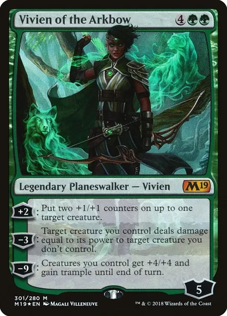 Vivien of the Arkbow, Magic card M19 301 — Core Set 2019 set
