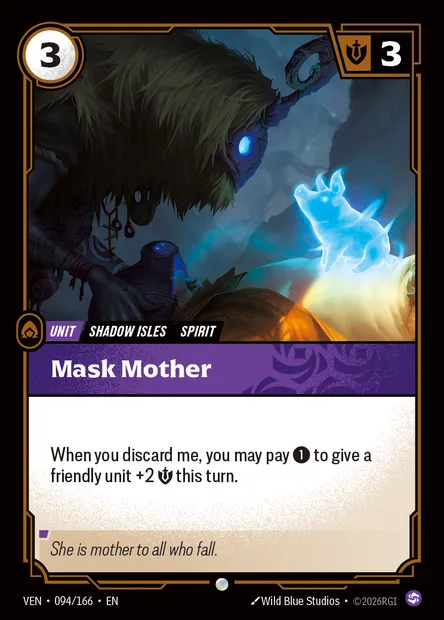 Mask Mother, Riftbound card VEN 094 — Vendetta set
