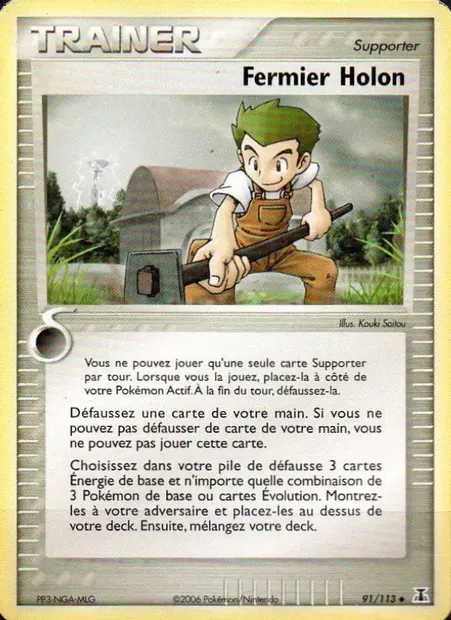 Fermier Holon, carte Pokémon DS 91 — extension EX Espèces Delta