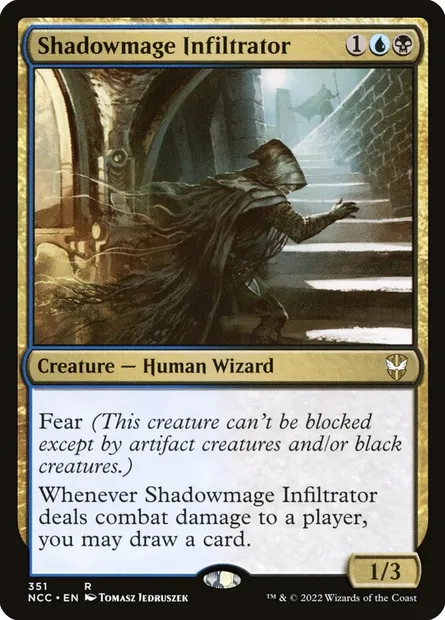 Shadowmage Infiltrator, Magic card NCC 351 — New Capenna Commander set