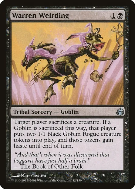 Warren Weirding, Magic card MOR 82 — Morningtide set