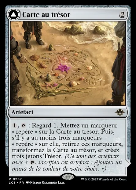 Carte au trésor // Crique au trésor, carte Magic LCI 267 — extension The Lost Caverns of Ixalan
