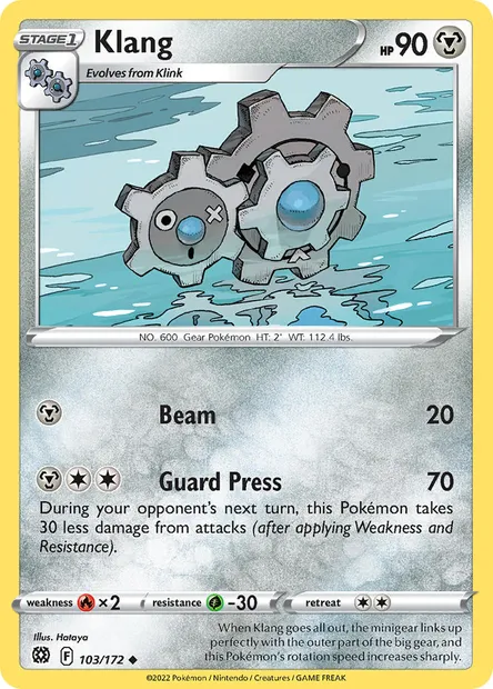 Klang, Pokémon card BRS 103 — Brilliant Stars set