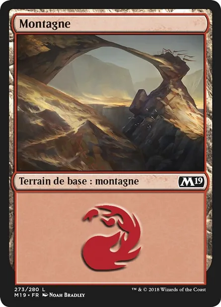 Montagne, carte Magic M19 273 — extension Core Set 2019
