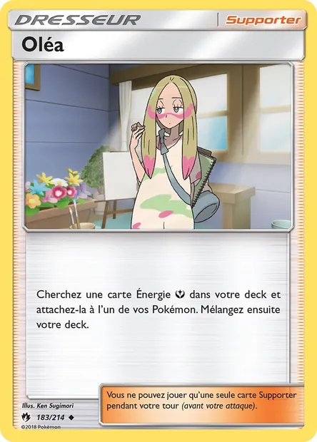 Oléa, carte Pokémon LOT 183 — extension Tonnerre Perdu
