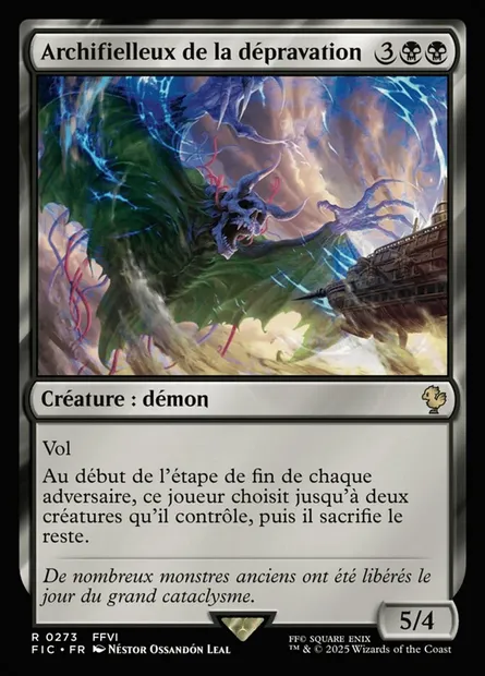 Archifielleux de la dépravation, carte Magic FIC 273 — extension Final Fantasy Commander