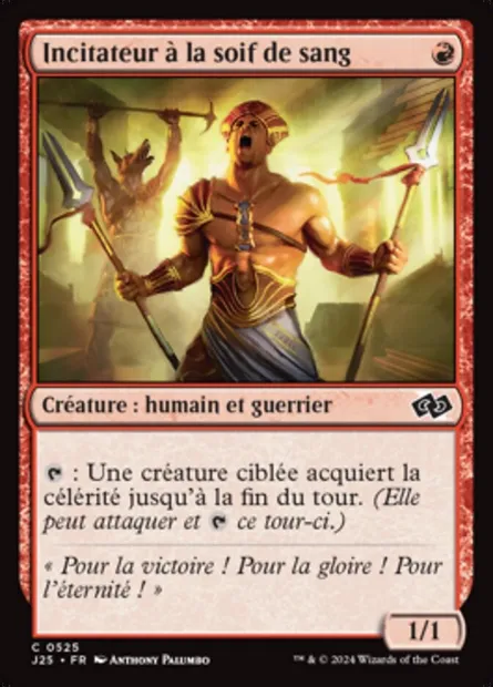 Incitateur à la soif de sang, carte Magic J25 525 — extension Foundations Jumpstart