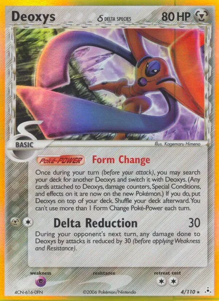 Deoxys δ, Pokémon card HP 4 — Holon Phantoms set
