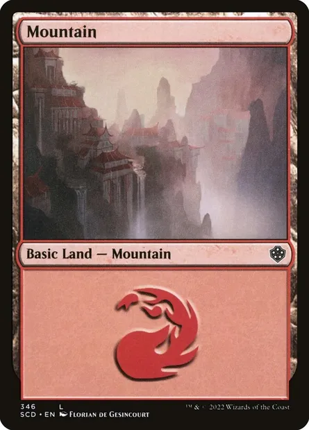 Montagne, carte Magic SCD 346 — extension Starter Commander Decks