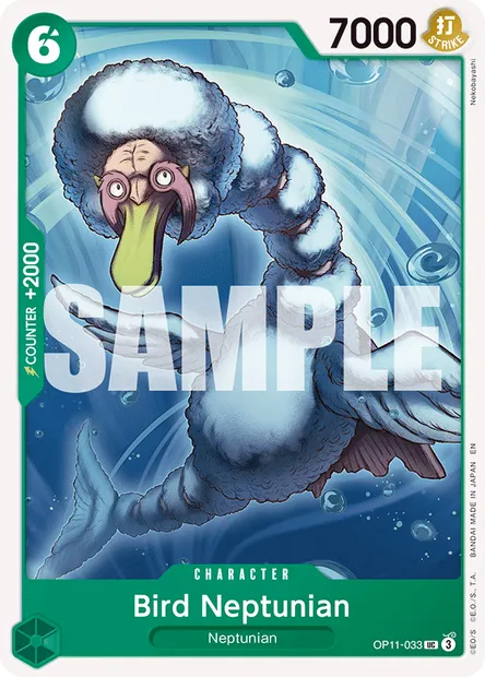 Bird Neptunian, One Piece card OP11-033 — A FIST OF DIVINE SPEED set