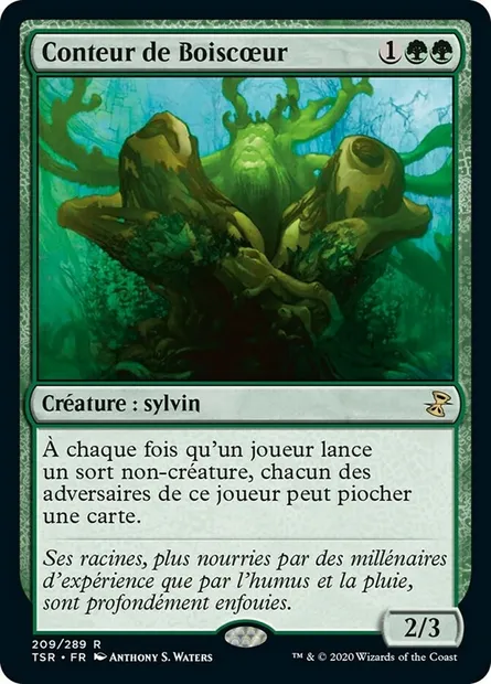 Conteur de Boiscœur, carte Magic TSR 209 — extension Spirale Temporelle Remastered