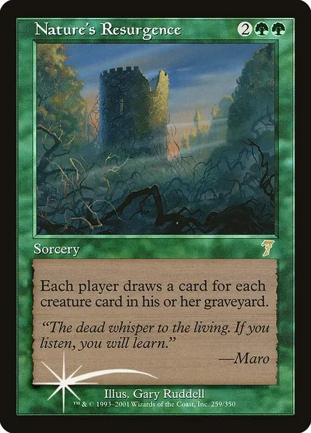 Renouveau de la nature, carte Magic 7ED 259★ — extension Septième Edition