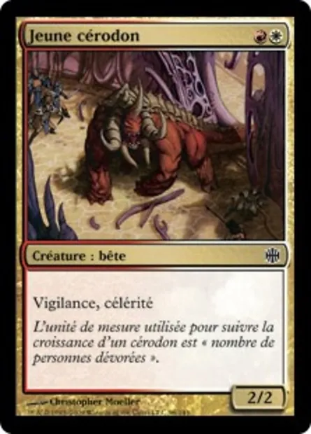 Jeune cérodon, carte Magic ARB 96 — extension La Renaissance d'Alara