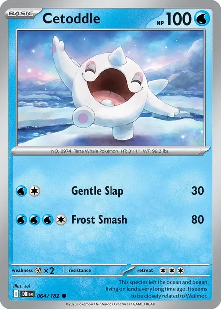 Cetoddle, Pokémon card DRI 064 — Destined Rivals set