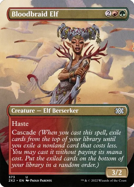 Bloodbraid Elf, Magic card 2X2 373 — Double Masters 2022 set