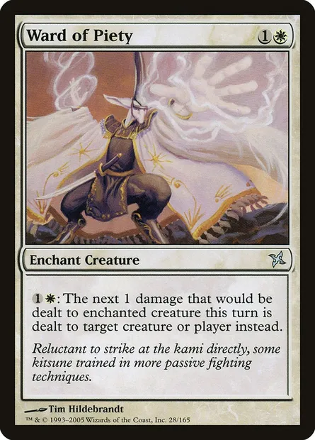 Ward of Piety, Magic card BOK 28 — Betrayers of Kamigawa set