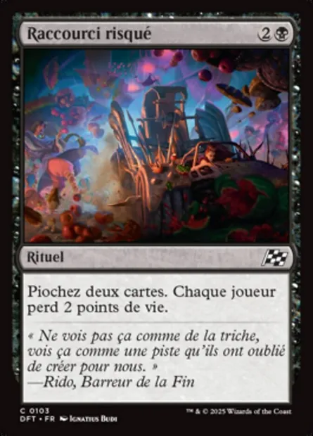 Raccourci risqué, carte Magic DFT 103 — extension Aetherdrift