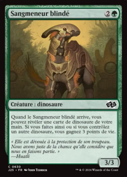 Sangmeneur blindé, carte Magic J25 630 — extension Foundations Jumpstart