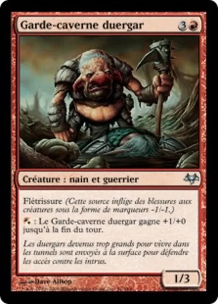 Garde-caverne duergar, carte Magic EVE 51 — extension Coucheciel