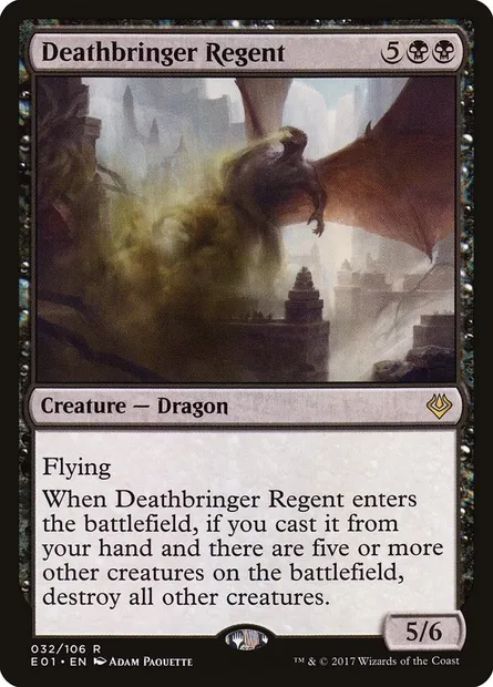 Deathbringer Regent, Magic card E01 32 — Archenemy: Nicol Bolas set