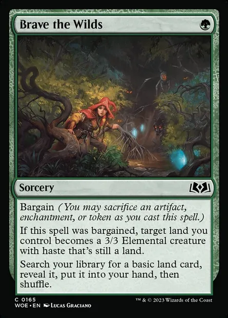 Brave the Wilds, Magic card WOE 165 — Wilds of Eldraine set