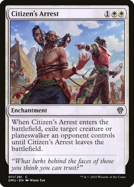 Citizen's Arrest, Magic card DMU 11 — Dominaria United set