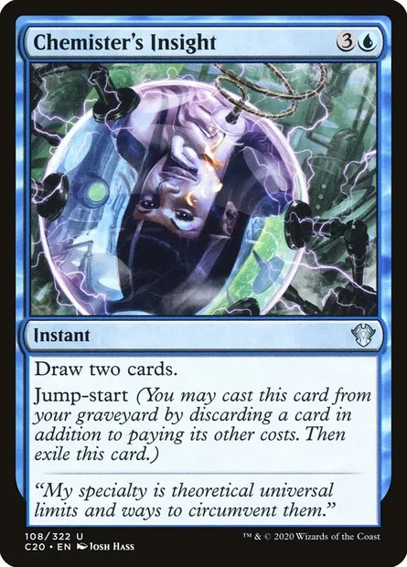 Chemister's Insight, Magic card C20 108 — Commander 2020 set