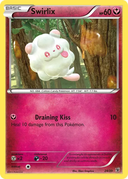 Swirlix, Pokémon card KSS 24 — Kalos Starter Set set