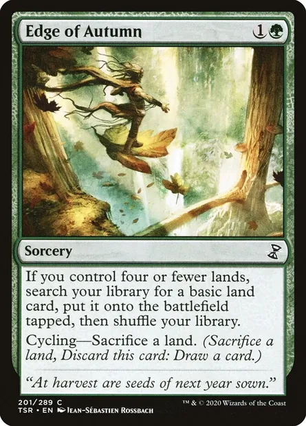 Edge of Autumn, Magic card TSR 201 — Time Spiral Remastered set