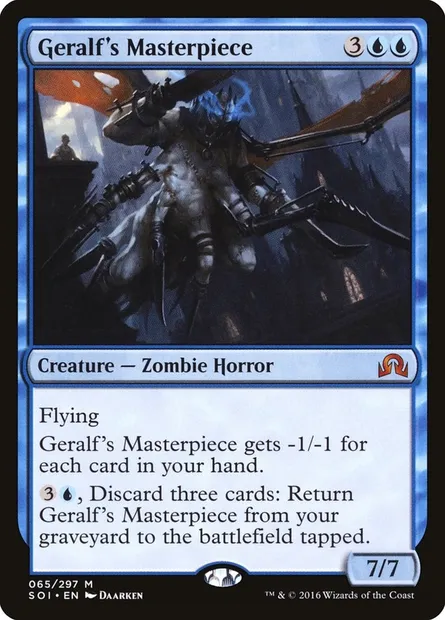 Geralf's Masterpiece, Magic card SOI 65 — Shadows over Innistrad set