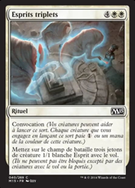 Esprits triplets, carte Magic M15 40 — extension Magic 2015