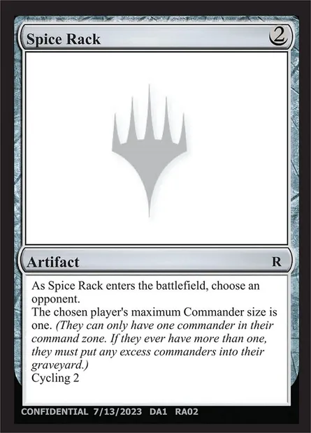 Spice Rack, carte Magic UNK RA02d — extension Unknown Event