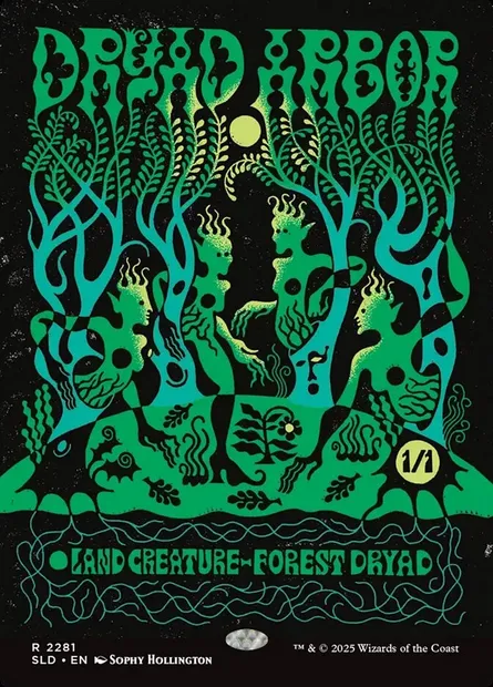 Dryad Arbor, Magic card SLD 2281 — Secret Lair Drop set