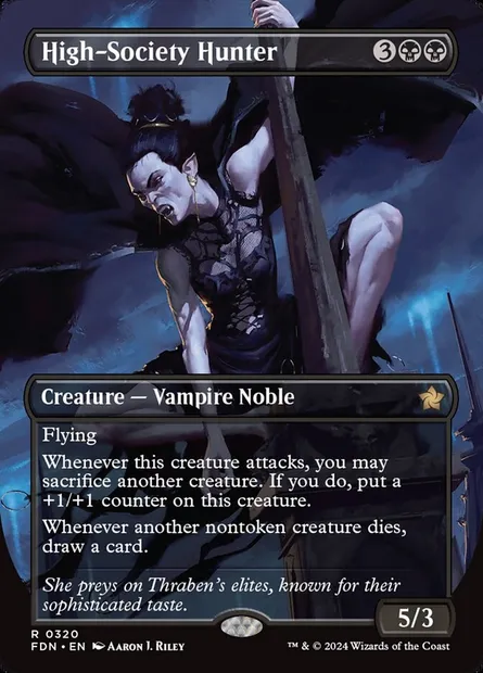 High-Society Hunter, Magic card FDN 320 — Foundations set