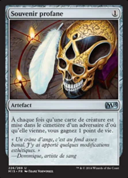 Souvenir profane, carte Magic M15 226 — extension Magic 2015