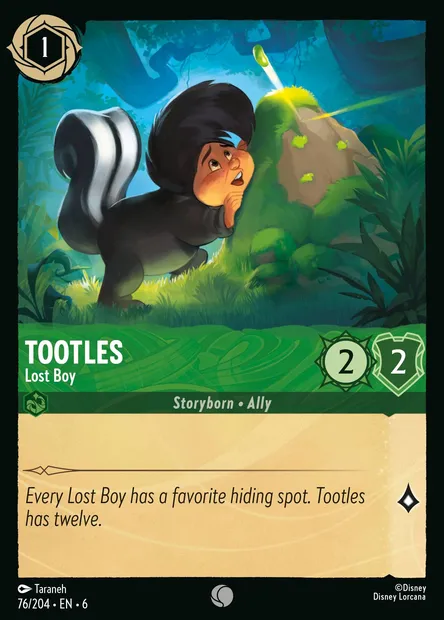 Tootles - Lost Boy, Disney Lorcana card CH6-076 — Azurite Sea set