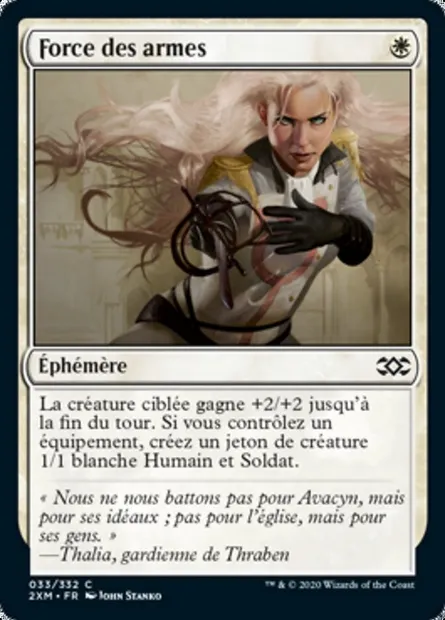 Force des armes, carte Magic 2XM 33 — extension Double Masters