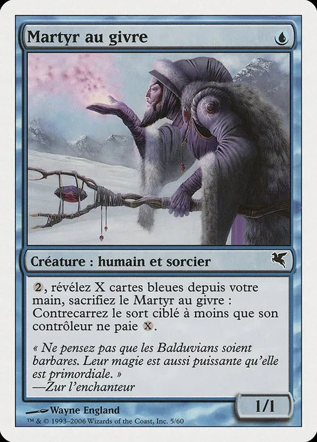 Martyr au givre, carte Magic PSAL H5 — extension Salvat 2005
