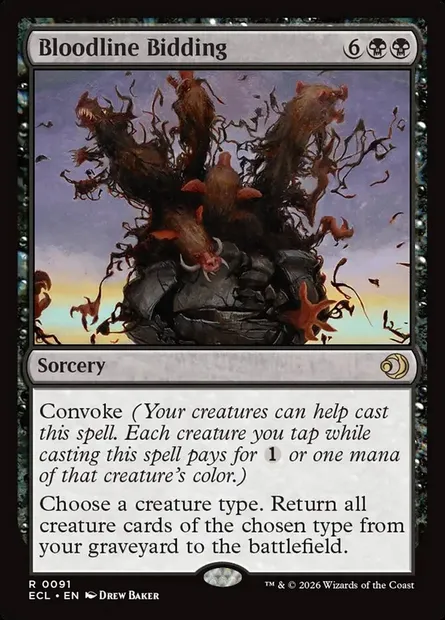 Bloodline Bidding, Magic card ECL 91 — Lorwyn Eclipsed set