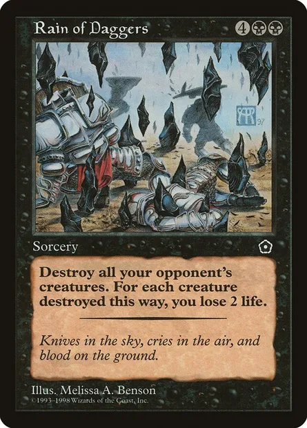 Rain of Daggers, Magic card P02 85 — Portal Second Age set
