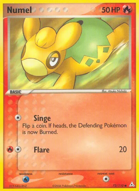 Numel, Pokémon card HP 72 — Holon Phantoms set